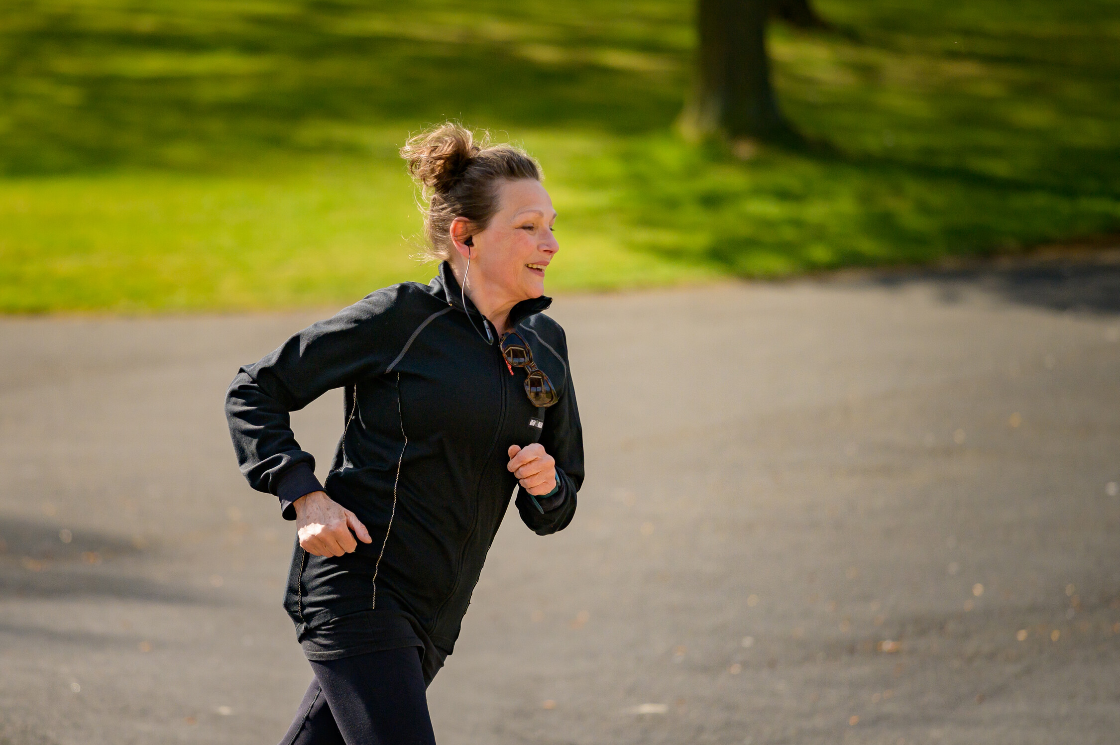 woman on a run
