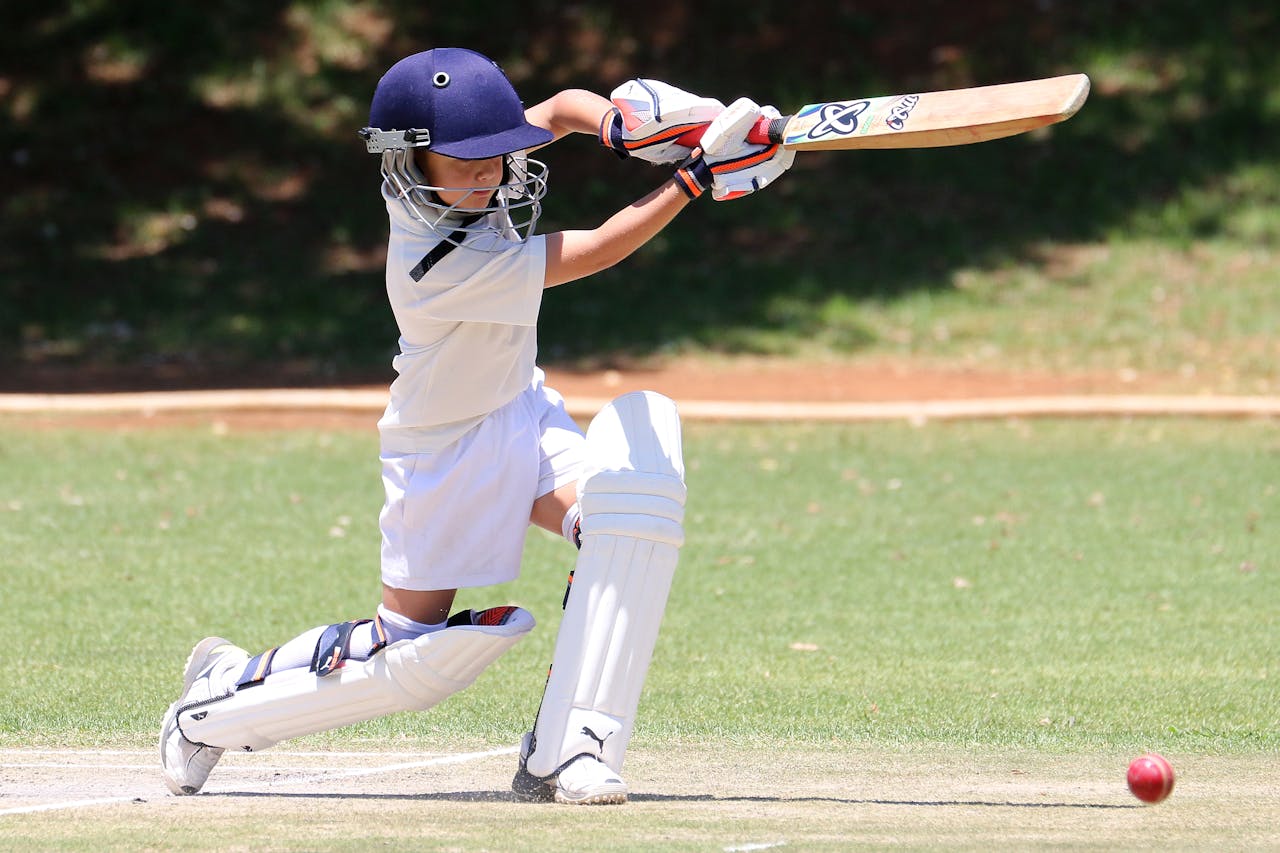 Cricket Boy playing cricket